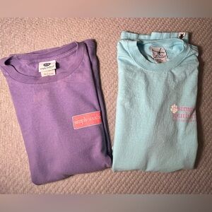 Simply Southern Long Sleeve Tee Small Stay Paw-Sitive Dog Graphic Preppy